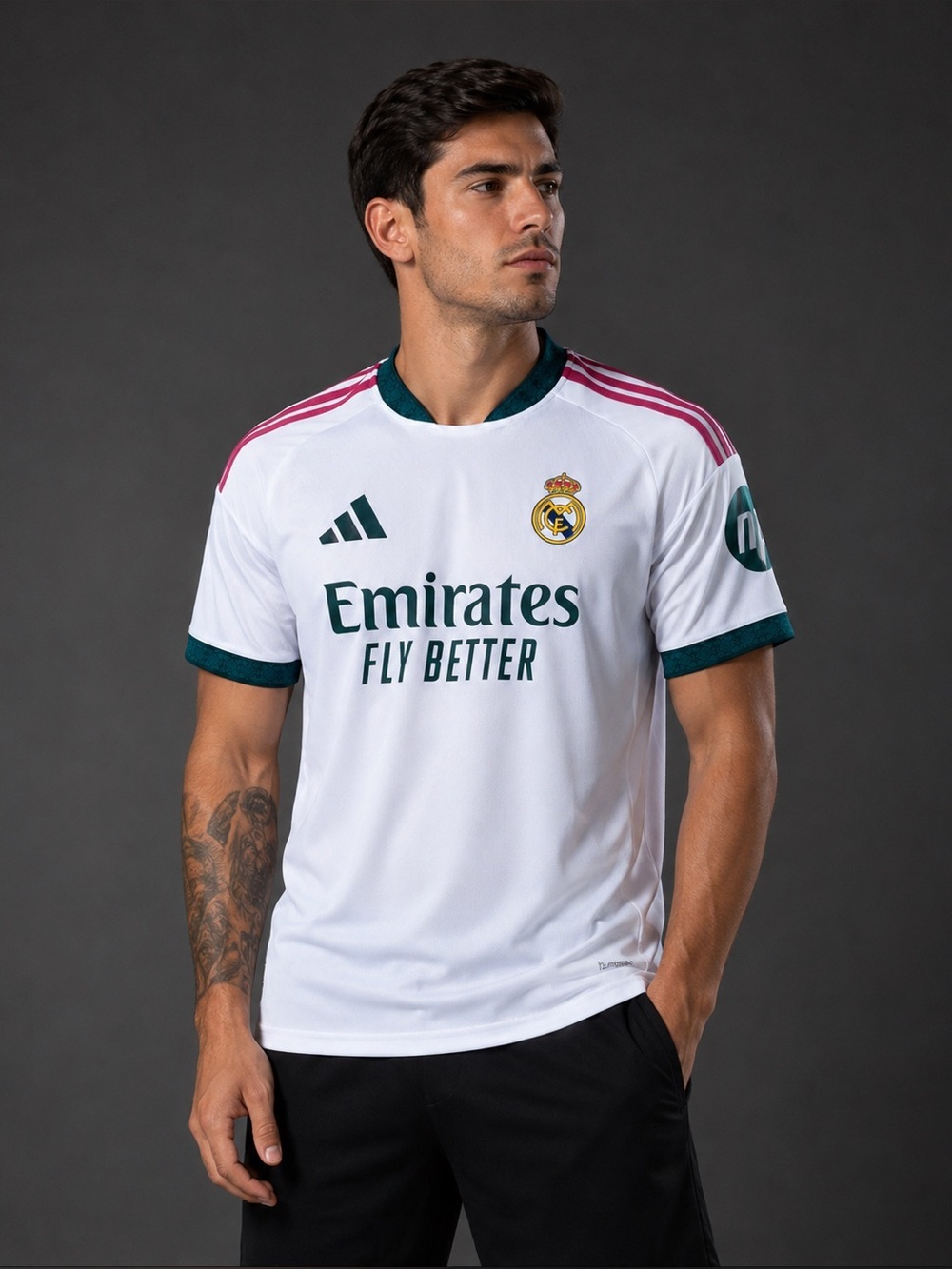 Real Madrid White Soccer Jersey – Fan Version – XL & XXL